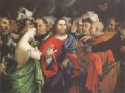 Lorenzo Lotto Christ and the Woman Taken in Adultery (mk05 Sweden oil painting reproduction